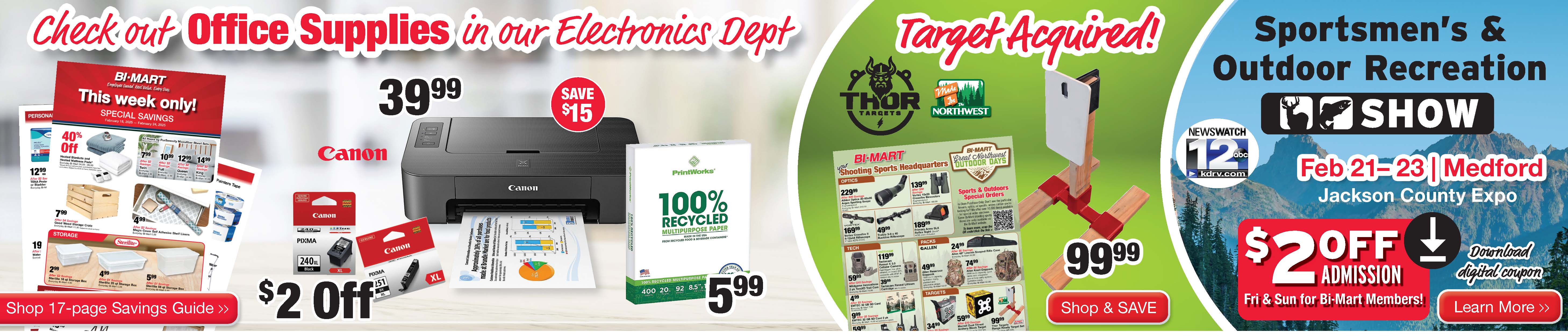 Shop Bi-Mart Homepage Banner